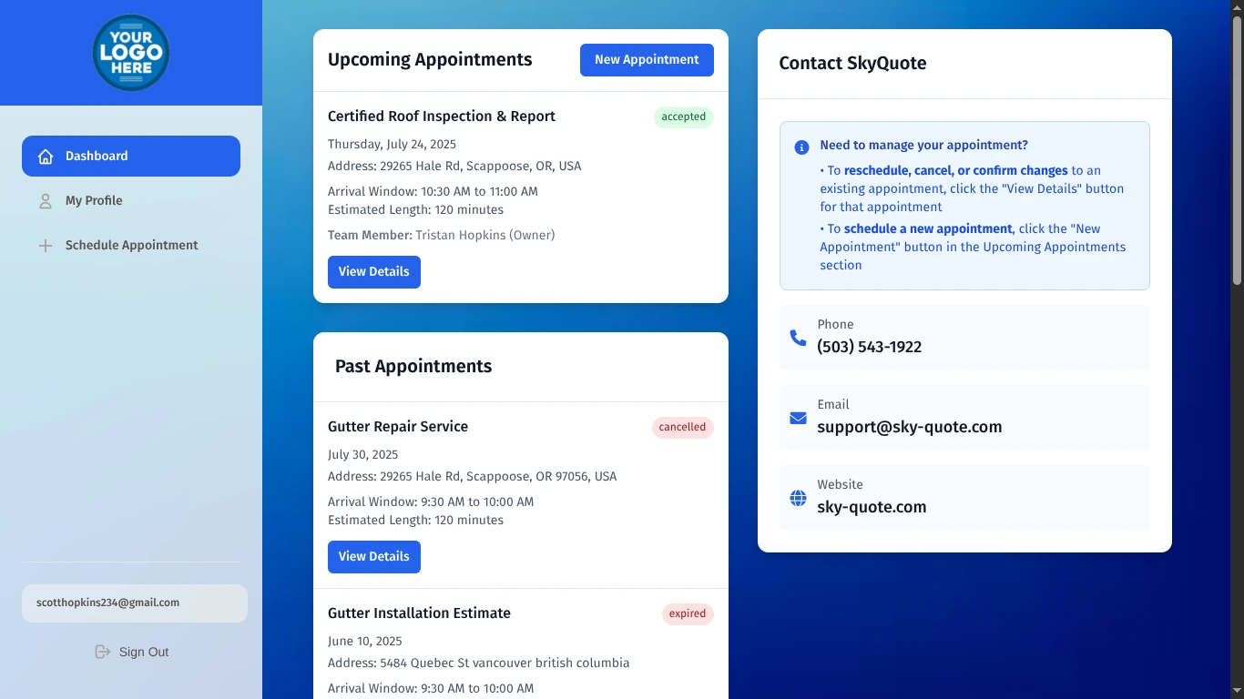 Client Portal Desktop
