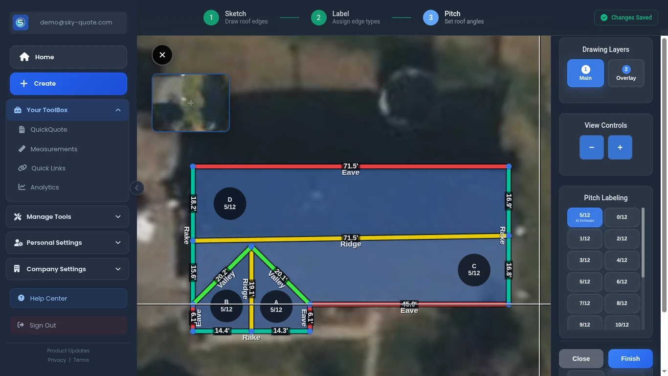 Roof Measurements Tool
